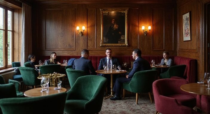 Eleganter, exklusiver Club mit luxuriösem Interieur in Bern.