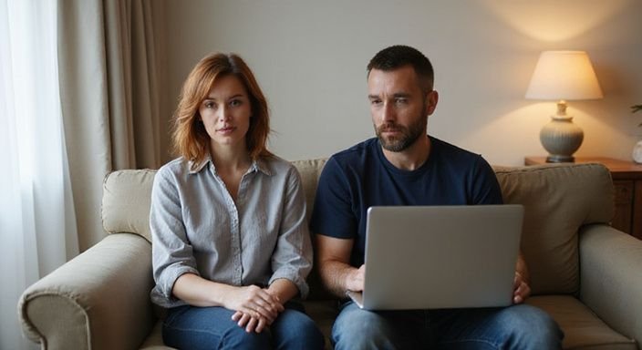 Ein Paar bespricht vorsichtig persönliche Grenzen vor einem Date. Ein Paar bespricht vorsichtig persönliche Grenzen vor Erotisch Kontakt und Sextreffen in Solothurn.