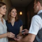 Flirt Kontakt en Sextreffen in Genf: Heisse Dates und prickelnde Begegnungen Eine Hotelrezeption mit einem Empfangsdesk und Gästen